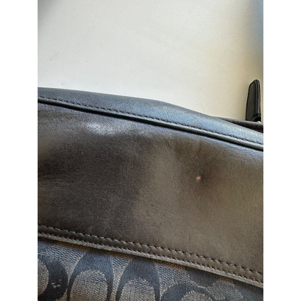 Coach Signature Canvas and Leather Shoulder Bag with Tassel Detail - Picture 7 of 16